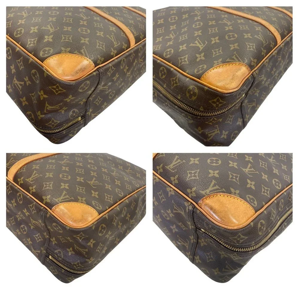AUTH Louis Vuitton Travel Bag Sirius 50 Brown Monogram 181485E Used Handbag - Picture 5 of 13